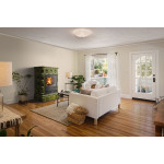 Kachlová kamna ABX Skotia s výměníkem, zelená